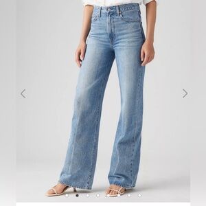 Levi’s Ribcage Wide Leg Women’s Jeans in the “Not The Same” Medium Wash